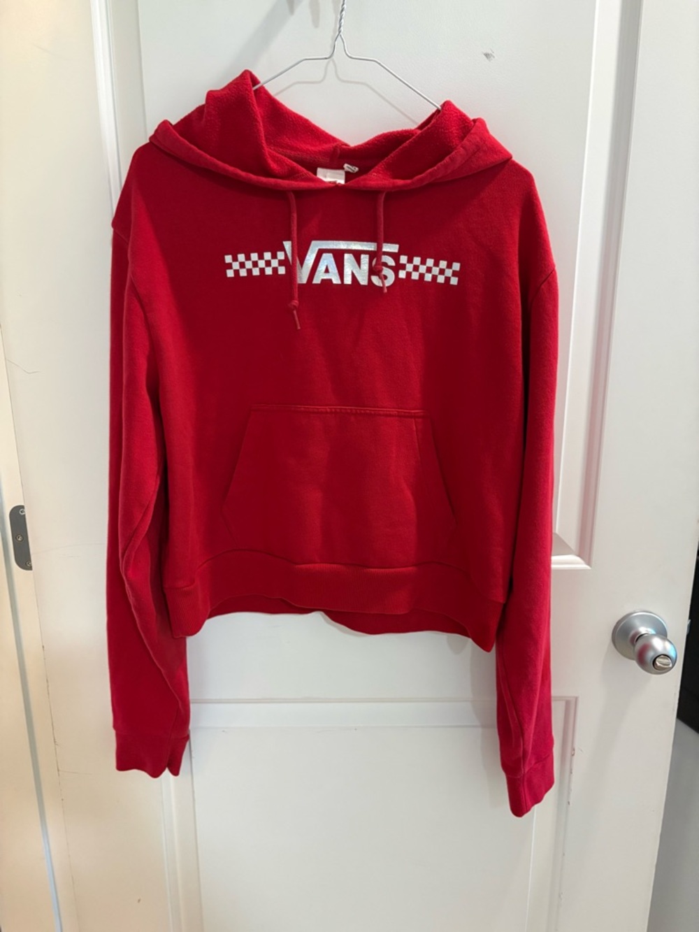 Vans Cropped Hoodie – Holographic Logo / Streetwear 🔥